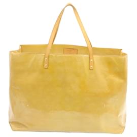 Louis Vuitton-LOUIS VUITTON Monogram Vernis Reade GM Tote Bag Beige M91140 LV Auth yk1805-Beige