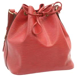 Louis Vuitton-LOUIS VUITTON Epi Noe Bolsa de Ombro Vermelho M44107 Autenticação de LV 22556-Vermelho