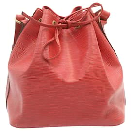Louis Vuitton-LOUIS VUITTON Epi Noe Bolsa de Ombro Vermelho M44107 Autenticação de LV 22556-Vermelho