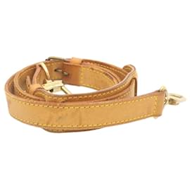 Louis Vuitton-LOUIS VUITTON Leather Adjastable Shoulder Strap for Keepall 104-122cm LV ar4209-Beige
