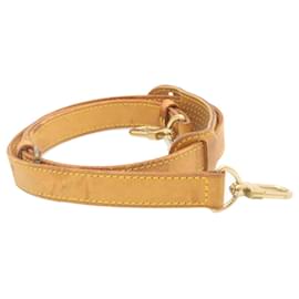Louis Vuitton-LOUIS VUITTON Leather Adjastable Shoulder Strap for Keepall 104-122cm LV ar4209-Beige