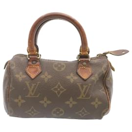 Louis Vuitton-Bolsa de mão LOUIS VUITTON Monogram Mini Speedy M41534 Autenticação de LV 23579-Outro