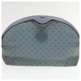 Fendi-Pochette en toile Zucca FENDI 2Set Bleu Noir Auth rd1490-Noir,Bleu