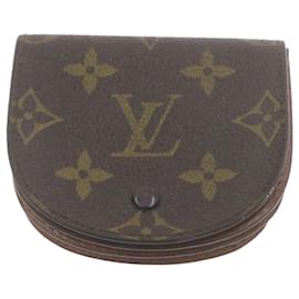 Louis Vuitton-Monedero Gousset M con monograma Porte Monnaie Gousset de LOUIS VUITTON61970 LV Auth th1344-Otro