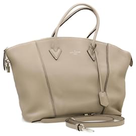 Louis Vuitton-LOUIS VUITTON Parnassea Lockit MM 2way Hand Bag Galet M94593 LV Auth 17985-Other
