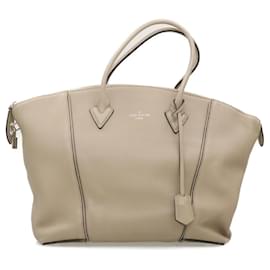 Louis Vuitton-LOUIS VUITTON Parnassea Lockit MM 2way Hand Bag Galet M94593 LV Auth 17985-Other