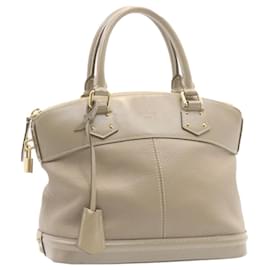 Louis Vuitton-LOUIS VUITTON Suhali Lockit PM Hand Bag Gray M95541 LV Auth gt1034-Grey