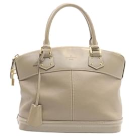 Louis Vuitton-LOUIS VUITTON Suhali Lockit PM Hand Bag Gray M95541 LV Auth gt1034-Grey
