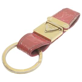 Louis Vuitton-LOUIS VUITTON Monogram Vernis Charm Pink Gold Tone LV Auth 20931-Pink,Golden