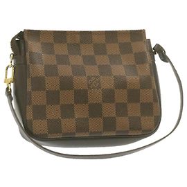 LOUIS VUITTON Damier Ebene Trousse Make Up Handbeutel N.51982 LV Auth 21868 Damier ebene