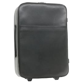 Louis Vuitton-LOUIS VUITTON Taiga Pegase 55 Carrier Suitcase M23302 Ardoise LV Auth 21442-Black