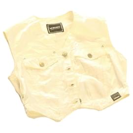 Gianni Versace-GIANNI VERSACE Vest White Auth ar3947-White