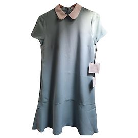 Red Valentino mint green dress with white collar Light green