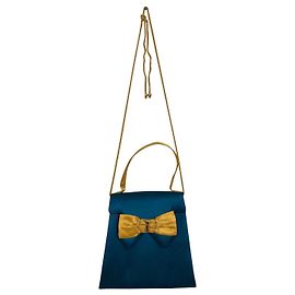 Nina Ricci Handtasche oder Umhängetasche Blau Gelb