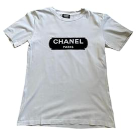 Chanel-Camiseta CHANEL blanca-Blanco