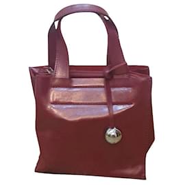 Furla-Furla mini leather bag-Dark red