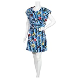 Vestido de algodón Bimba & Lola Azul Multicolor L Azul Multicolor