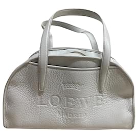 Bolsa Bowling Loewe em couro branco Branco