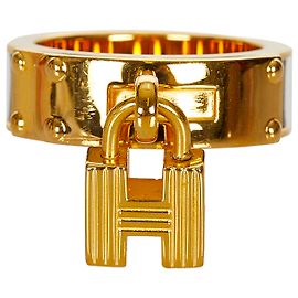 Hermès Hermes Gold H Cadenas Scarf Ring Golden