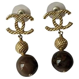 Chanel-CHANEL B16 Boucles d'oreilles pendantes A Pearl Drop-Multicolore