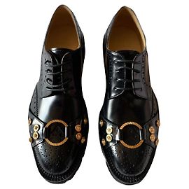Gianni Versace Scarpe Brogue Tribute Versace Nero D'oro