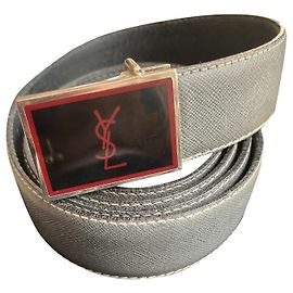 Yves Saint Laurent belt Grey