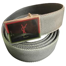 Yves Saint Laurent-Yves Saint Laurent belt-Grey