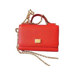 Dolce & Gabbana Cartera con cadena Miss Sicily Roja