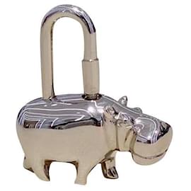 Hermès Hermes Hippo Cadena Lock Bag Charm Silver hardware