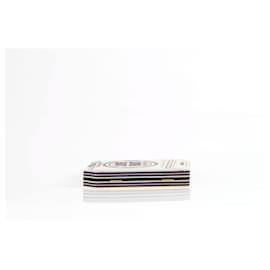 Autre Marque-Live Fast Cigarette Pack Ivory Pink Gold Resin Box Book Clutch-White,Cream
