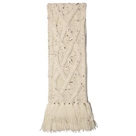 Isabel Marant Lenços Florens em Alpaca Bege e Lã Branco Cru