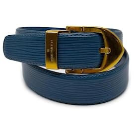 Louis Vuitton-Blue Epi Leather Ceinture Belt-Other