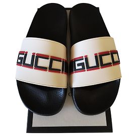 Gucci Slider Sandals White