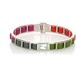 Fendi-Fendi Silver Zucca Bangle-Silvery,Multiple colors