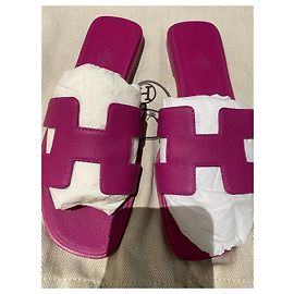Hermès Sandálias Rosa