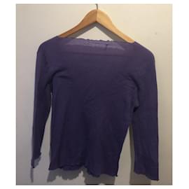 Prada-Prada pale lilac knitted top-Purple
