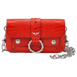 Zadig & Voltaire Borsa a portafoglio Kate in pelle rossa Rosso