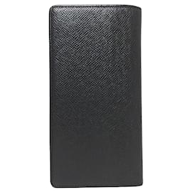 Louis Vuitton-Louis Vuitton Black Taiga Brazza Wallet-Black