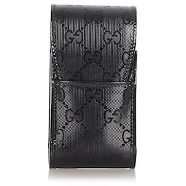 Gucci-Gucci Black GG Imprime Cigarette Case-Black