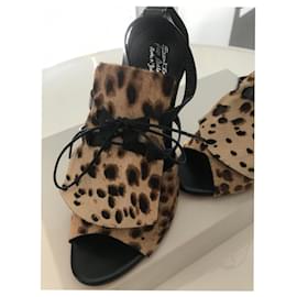 Santoni-Des sandales-Imprimé léopard