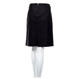 Gucci-Mini jupe noire en laine et cachemire-Noir