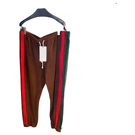 Calças Gucci de algodão e pelo de pony XL Multicor