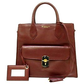 Borsa per tutto il pomeriggio con lucchetto rosso Balenciaga Rosso Bordò