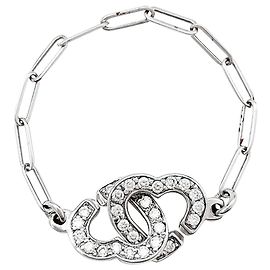 Dinh Van "lined hearts" ring in white gold and diamonds. Other