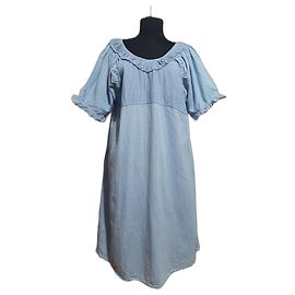 Autre Marque Vestido de algodón Rabens Saloner azul XL Azul