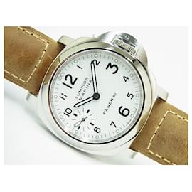 Panerai-PANERAI Luminor Marina 44 MM white PAM00113 D buckle Mens-White
