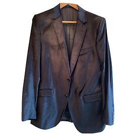 Dolce & Gabbana Samtjacke Marineblau