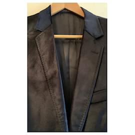 Dolce & Gabbana-Velvet jacket-Navy blue