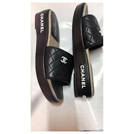 Chanel-Chanel sandals-Black