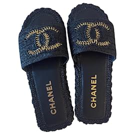 Chanel FLIP FLOPS Black